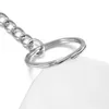 Nyckelringar 10-20 st/Lot 25 28 30mm Metal Blank Key Chain Ring med skruvögon för DIY-kedjor smycken som tillverkar tillbehör