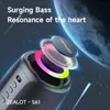 Коллекция Zealot S61 Портативный динамик Bluetooth с двойной диафрагмой беспроводной сабвуфер Водонепроницаемый наружный звуковой коробка 240419