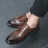 Casual Shoes Summer Business Leather Men Loafers Breattable Flats Mäns dubbla spänne Mockasins Man Platform Driving