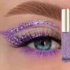 Eyeliner Eye Shadow Pearlescent Diamond Eye Shadow Liquid Eyeliner 16 Color Sequins Makeup Smooth Mini Fine Brush Eyeliner Shine and Head