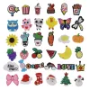 Anime charmes en gros de souvenirs d'enfance plantes sucres fruits drôles cadeaux caricatures charmes accessoires de chaussures pvc décoration boucle