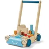 Serie di frutteti per baby walker di plantoys - giocattolo spinta in legno ecologico per bambini con manubrio regolabile e ruote in gomma