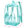 Plecaki Wyczyść plecak, ciężka przezroczysta księgarnia, zobacz PVC School Bag for Women Men Men Cyan