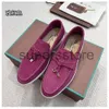 Loro Piano Summer Walk Woman Flat Heel LP Casual Shoe Man Tasman Loafers Suede Dress Designer Shoe Moccasin Slip On Outdoor Run Shoe Low Top Sneakers Leather Shoes