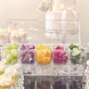 Bouteilles de rangement Conteneur de nourriture transparente avec clip cuillère extérieur fruits fruits légumes Fraîcheur Garder la boîte de condiments à épices plateau divisé