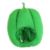 Вечеринка шляпа шляпа Halloween Cap теплый уютный зеленый перец дизайн зимний головной убор праздник