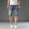 Herren -Shorts Designer Sommer Casual Jeans Slim Fit Baumwollbombe Capris Medusa Sticked Hosen RQI6