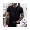 Mens T-shirts t-shirt tee skjorta grafisk djurbesättning hals grön blå lila gul brun 3d tryck plus size casual daglig kort ärm c dhyxq