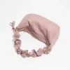 Eimer Mabula Rüschenband Frauen Nylon Umhängetasche Einfacher stilvoller Achselhobo -Geldbeutel Chic Pink Single Daily Handtasche