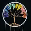 7 Chakra Gemstone Tree of Life Dream catchers Color Agate Wall Hangings Room Window Garden Wind Chimes Dream Catchers Home Decor 240409