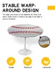 Mesa de mesa redonda del mantel de béisbol cubierta elástica de decoración de comedor impermeable al aire libre al aire libre accesorios