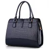 bolsos de bolsos Nuevos bolsos de hombro para mujeres PUN de cocodrilo Bolso de cuero PU Bolso negro Color 33