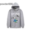 2024 High Street Hoodie Earth Line Doll PRINT LOOK PLUSH TRENDY PAR HOUDED Sweater Unisex Hellstar