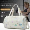 Sacs de ballet de garçon fille avec une fitness de poche humide à sec séparée Siwmming Dry Wet Crossbody Bodaps ajusté Sac de voyage Weekender