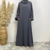 Vêtements ethniques Muslim Abaya Headscarf Smock Smock Iftar Fashion Fashion Fonds Islamic Dubaï Saudi Arabie Black Robe Max