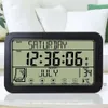 Mute Large Digit Screen Alarm Desktop Electronic Calendar Wall Clock LCD Smart Temperature Humidity Display Clocks Th1266 s