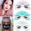 3D Sexy Face Tattoo Autocollants Tattoos temporaires Fausse sage S Masquerade pour femmes bijoux de fête 240418