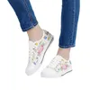 Casual Shoes Top Quality White Canvas Fashion Butterfly Women Vulcanized Shoe Skateboarding Sneakers Big Size 44/45/46