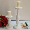 Kerzenhalter Imuwen Metal White Candlestick Mode Hochzeitsmittelstücke stehen exquisite Tisch Candelabra Wohnkultur