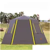 Tentes et abris UV Hexagonal Pole en aluminium Matic Cam extérieur Big Big Tent Family Travel 46 Persons AUDVANT DIVRATION DRAP