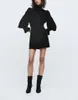 Casual Dresses Autumn Royal Velvet Mini Black Dress