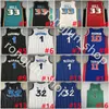 Jerseys de basquete retrô Iverson Rodman McGrady Garnett Malone Mutombo Bibby Hill Stockton Payton Barkley Nash Allen Payton Williams entrega rápida