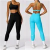 LL8578 Women Yoga Outfit Due pezzi set di pantaloni pantaloni Sport palestra che corre bravo elastico reggiseno elastico in forma sportiva ad alta vita a fitting in vita ad alta vita traspirante