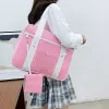 Bags Japanese JK School Uniform Shoulder Bags Women's Heart Student Handbag Cosplay Anime School Bag Large Capacity Handbags Totes