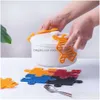 Mats Pads Hollow Puzzle Shaped Meal Pad Sile Pot Insation Easy Cleaning Non-Slip Tea Cup Desktop Decoration Tableware Drop Deliver Dht5H