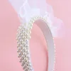 Headpieces Bachelorette Party Headpiece Decorations Brudtärna gynnar Pearl Acrylic Team Bride pannband