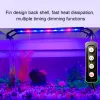 Aquariums Aquarium Led Light for 1664cm Fish Tank Full Spectrum Clip Lamp Led Aquatic Water Plant Grow with Timer and Dimming 110v 220v