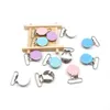 CHENKAI 50 PCS 1 25 mm Ronde metalen Suspenders Clips Clips Soother Dummy Pacifier voor DIY Baby Theether Chain Toy Holder Accessory 240415