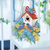 Decorative Figurines DIY Diamond Art Painting Wreath Kits Special Shaped Rhinestone Window Pendants Home Garden Wall Stain Glass Birds