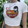 Women's T Shirts Muichiro Tokito Streetwear Yk2 Aesthetic Crop Top Woman Gothic Kawaii Hippie Fairycore T-shirts Clothes