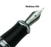 Pens Duke 2009 Black Fountain Pen Memory Charliechaplin Gran tamaño estilo único, mediano / doblado Nib Heavy Business Office Pen