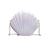 Women Shoulder Handbags Shell Bag Chain Cute Sequins Small Phone Money Pouch Zipper Crossbody Bags for Bolsa Feminina 240416