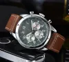 2024 New Luxury Men's Watch Quartz Ausdauer Pro Chronograph 44mm Leder Uhren Band 1884 Männer Uhren Hardx -Glas -Armbanduhren