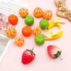 Charms 5pc mini äpple druvor jordgubbe frukthart