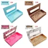 Eyelashes Lash Empty Case 3D Mink Custom Packing Boxes Glitter Rhinestone Lashes Cases Without Eyelash Th1242 es s
