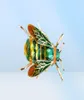 シンディXiangユニセックスカラフルな昆虫のブローチかわいいビーブローチピンゴールドエナメルジュエリーファッションドレスアクセサリー高Qulity2765665571