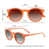 Meeshow Design Sonnenbrille Männer Frauen Retro Mode Oversize Summer Round Big Frame 100% UV400 polarisierte Sonnenbrille 240410