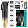 VGR Metal Professional 9000rpm Mens Hair Clipper 8W Oplaadbare haartrimmer voor mannen Draadloze Barber Electric Haircut Machine 240412