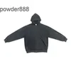 2024 High Street Hoodie Mens and Womens Loose Couleur solide lavée Old Terry Double Open Herfstar