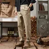 Hiqor merk man klassiek werk stretch cargo broek mannen katoen mannelijk slanke grijs kaki Korea lente baggy casual broek voor mannen 240408