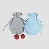 Sacs à provisions 50pcs / lot Wholesale 9x12cm Velvet Drawable Sac Small Gourd Pouch Favoule Charmes Cadeaux Cosmetics Bijoux Emballage