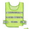 Reflective Safety Supply Wholesale Vest Clothing 3 Color Hollow Grid High Visibility Warning Working Construction Traffic Vests Drop Dhivg