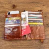 Brieftaschen echter Leder Brieftet Männer hohe Kapazität Männlich lang Geldbeutel BIFOLD -Geldbörse Telefontasche Multicard Ticket Clip Card Hold neu