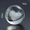 Decoratieve beeldjes 50 mm Crystal Ball gegraveerde 3D Love Heart Glass Sphere Globe Paperweight Wedding Conference Decor Forever VanLine's