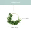 Decorative Flowers Wedding Arch Decorations Artificial Garland Emulation Wreath Decorate Wall Pendant Hanging Wood Beads Design