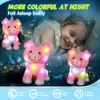 30cm Pink Pig Plush Toys Stuffed Animal Pillow LED Light Up Musical Piglet Unicorn Doll Decors Birthday Cute Cartoon Gifts Toys 240419